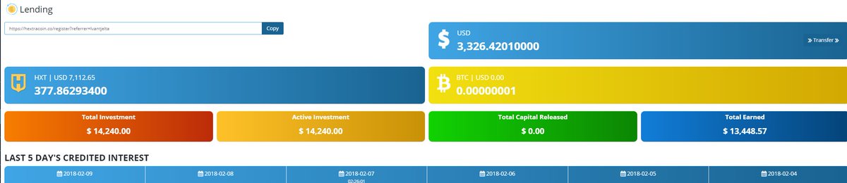 Ivantjelta's tweet photo. @HextraHelpx Selling HXT at $6 each, I will sell no more than 650 HXT . I accept LTC ETH and BTC. Pm me https://t.co/x63nGQsk4B
