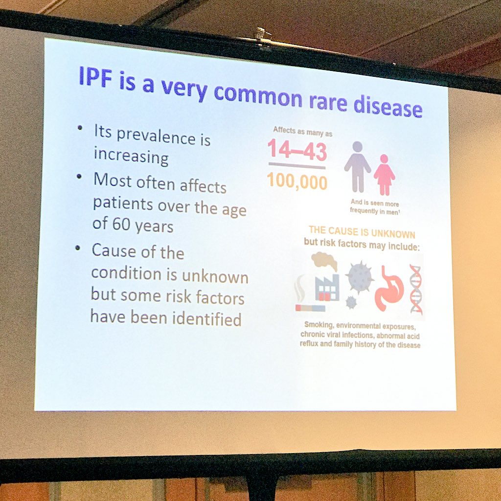 HeartandLung's tweet photo. Dr. Martin Kolb gives Graeme Copland Memorial Lecture, shares insights on study in causes of Idiopathic Pulmonary Fibrosis, and role of blood vessels in #IPF #raredisease #2018FEST #lungdisease https://t.co/58WBmcN3ht