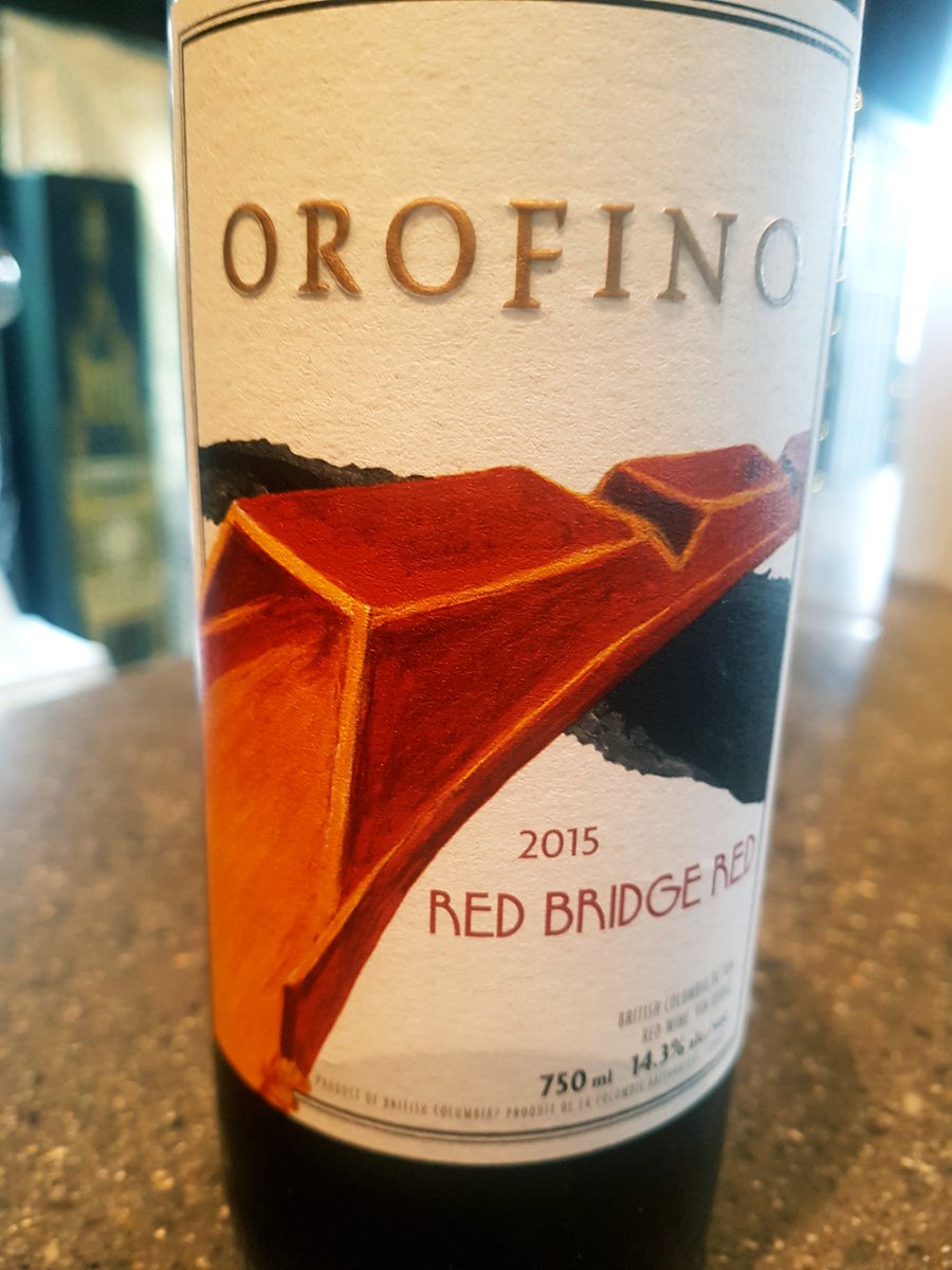Nest_Nanaimo's tweet photo. Our top selling #Wine during today's crazy lunch service, one of my all time fav #BC reds @OrofinoWinery #RedBrige @VerticalWineCo Hi John&Virginia! ๐ https://t.co/oU9xhnMU9e