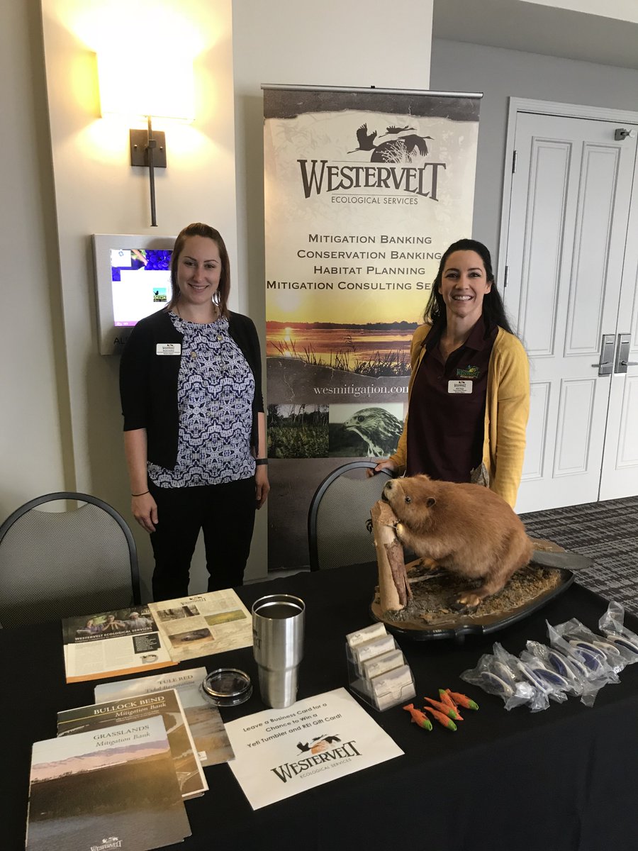 wesmitigation's tweet photo. Come by and visit our booth at the @WesternTWS Annual Meeting in Santa Rosa! Leave a business card for a chance to win an REI gift card! #twswest2018 #thisconferencerocks #dontforgetwesthebeaver https://t.co/2B6YeNVNAv
