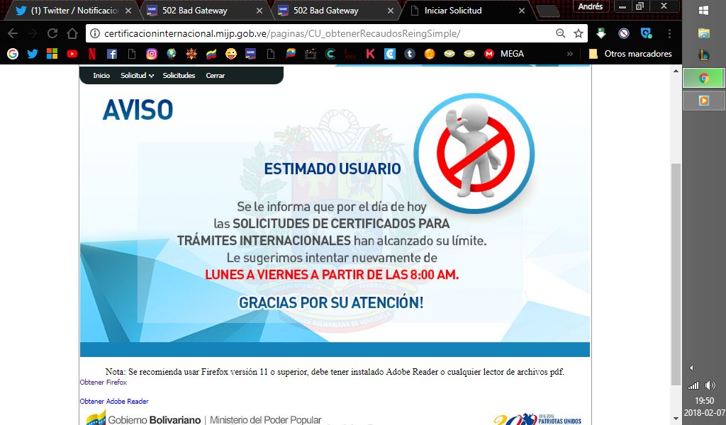 andresjesusuu's tweet photo. Aquí una compilación de todas las paginas de tramites mas importantes del gobierno cuanta eficiencia :V. #PasaporteExpress https://t.co/s1AIie0Pv2