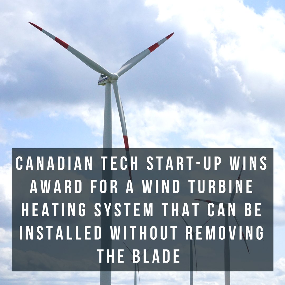 Tech start up <a href="/borealiswind/">Borealis Wind</a> took home the top prize at the Energy New Venture Competition in the venture stream for their de-icing technique. #cleanenergy #windenergy