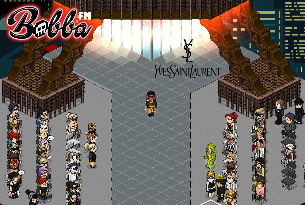 EstacionBobba's tweet photo. Performance A KAH-LO - FASTA! on @ESHabbo 

BobbaFM .NET &amp; @FamiliaLorenzHB Present:

Yves Saint Laurent https://t.co/uGcF1EJneY