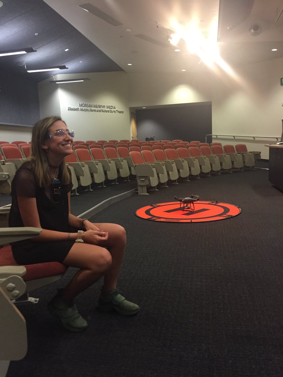MadeWithMara's tweet photo. Watching the drones fly at #CronkiteInnovation day. I NEED one of these to work on my landscape photography https://t.co/kChKIfxd2J