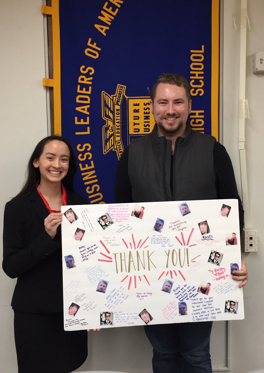 WAFBLAPSVP's tweet photo. Professional Attire and Adviser Appreciation Day with @PARustemeyer! Thank you for all you do in FBLA. Dedicated advisers like you are what make this organization great! #FBLAPBLWeek https://t.co/jtaLmDmqRL
