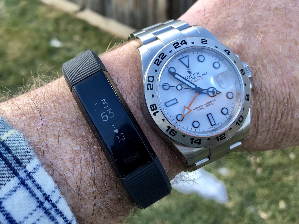 harmony. #rolex #explorer2 #Fitbit 