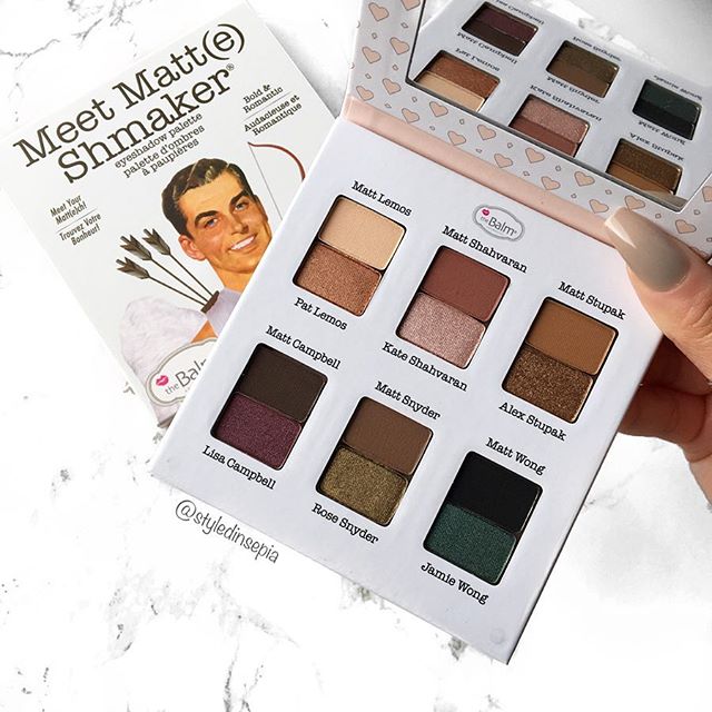 thebalm's tweet photo. When it comes to 'matte'rs of the heart, we've got you covered! 💕 Photo cred 📷 @styledinsepia #MeetMatteShmaker #Eyeshadow #Palette #theBalm #WomenEmpowderment #Repost https://t.co/fV2EbrolEp