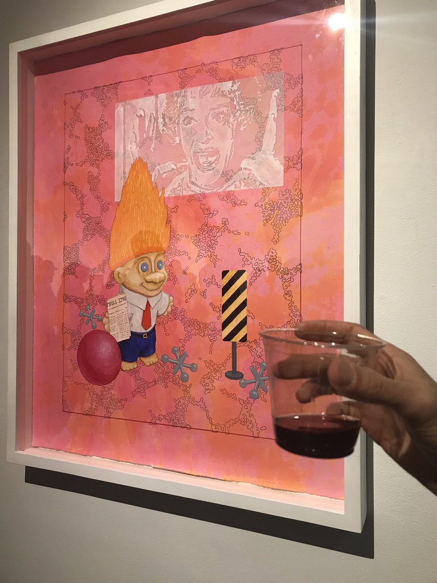 Thx <a href="/BRGallery/">Baton Rouge Gallery</a> for the first Wednesday of February art+wine+music+rain cant go wrong!