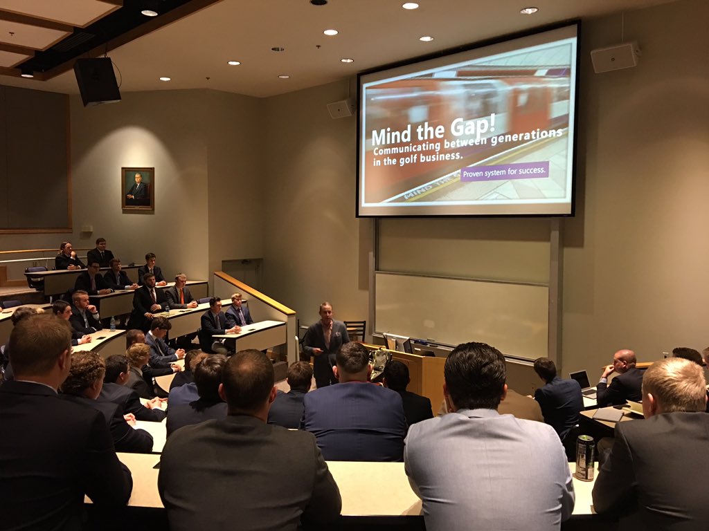 ohmrken's tweet photo. Another learning moment for the @CampbellPGAGM students. @kjpga delivers info, skills, &amp; strategies for communicating between generations. @campbelledu #Boomers #GenX #Millenials #Communication #Success https://t.co/m98GBJTCdU