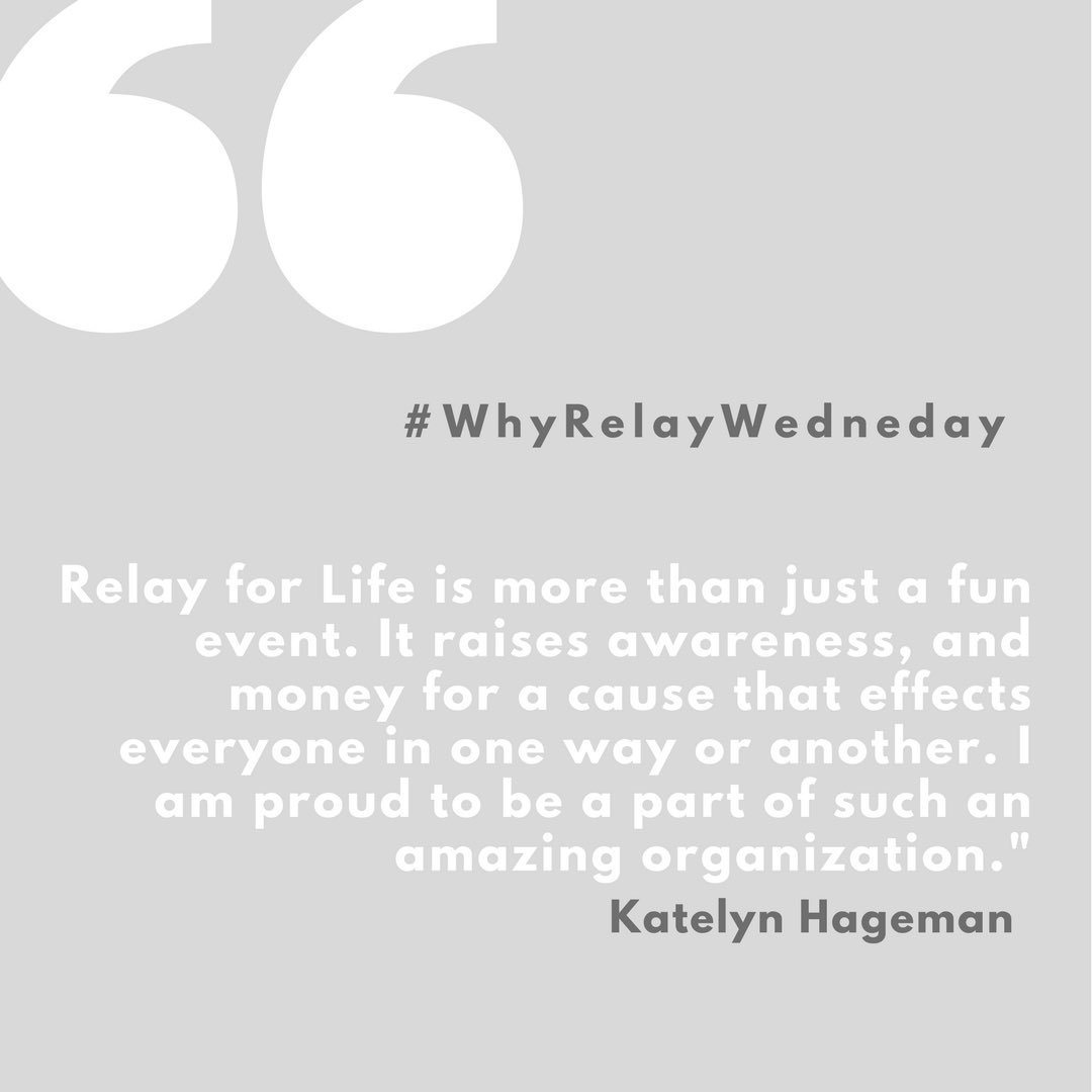 RFLofKSU's tweet photo. Who do you Relay for?? #WhyRelayWednesday https://t.co/0qlelkE6y4