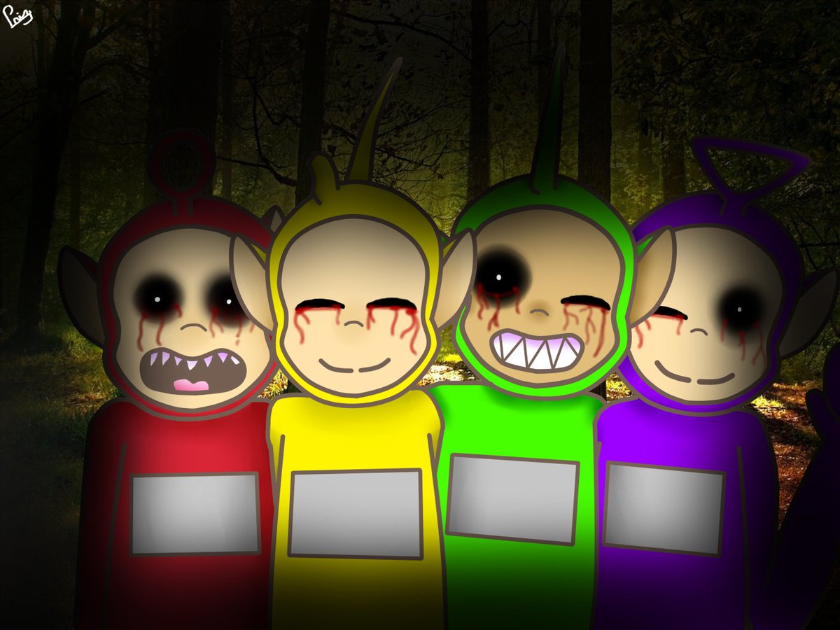 NithyChan's tweet photo. hice hoy un dibujo de los Teletubbies nwn (aun que da un poco de miedo .-.)
#fanart https://t.co/RsLISixJxi