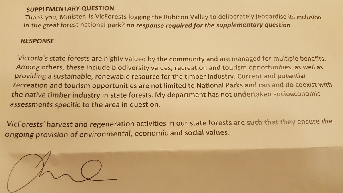 SamanthaDunn999's tweet photo. "recreation and tourism opportunities....can and do exist with the native timber industry" yeah right because tourists just love visiting logging coupes #PossumsNotPaper
#Extinctionisforever #deforestationDan
#LaborLovesLogging
#GFNPnow https://t.co/4rNJIRTSHE