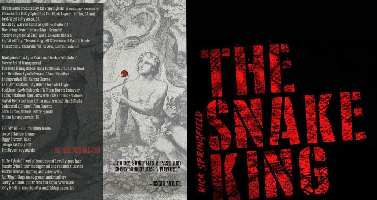 42 years and counting ￼😳, <a href="/rickspringfield/">Rick Springfield</a> and I are still working together! Honored to have played lead guitar on the title track as well as being his digital editor on his latest and GREATEST release, THE SNAKE KING on <a href="/FrontiersMusic1/">Frontiers Music srl</a>