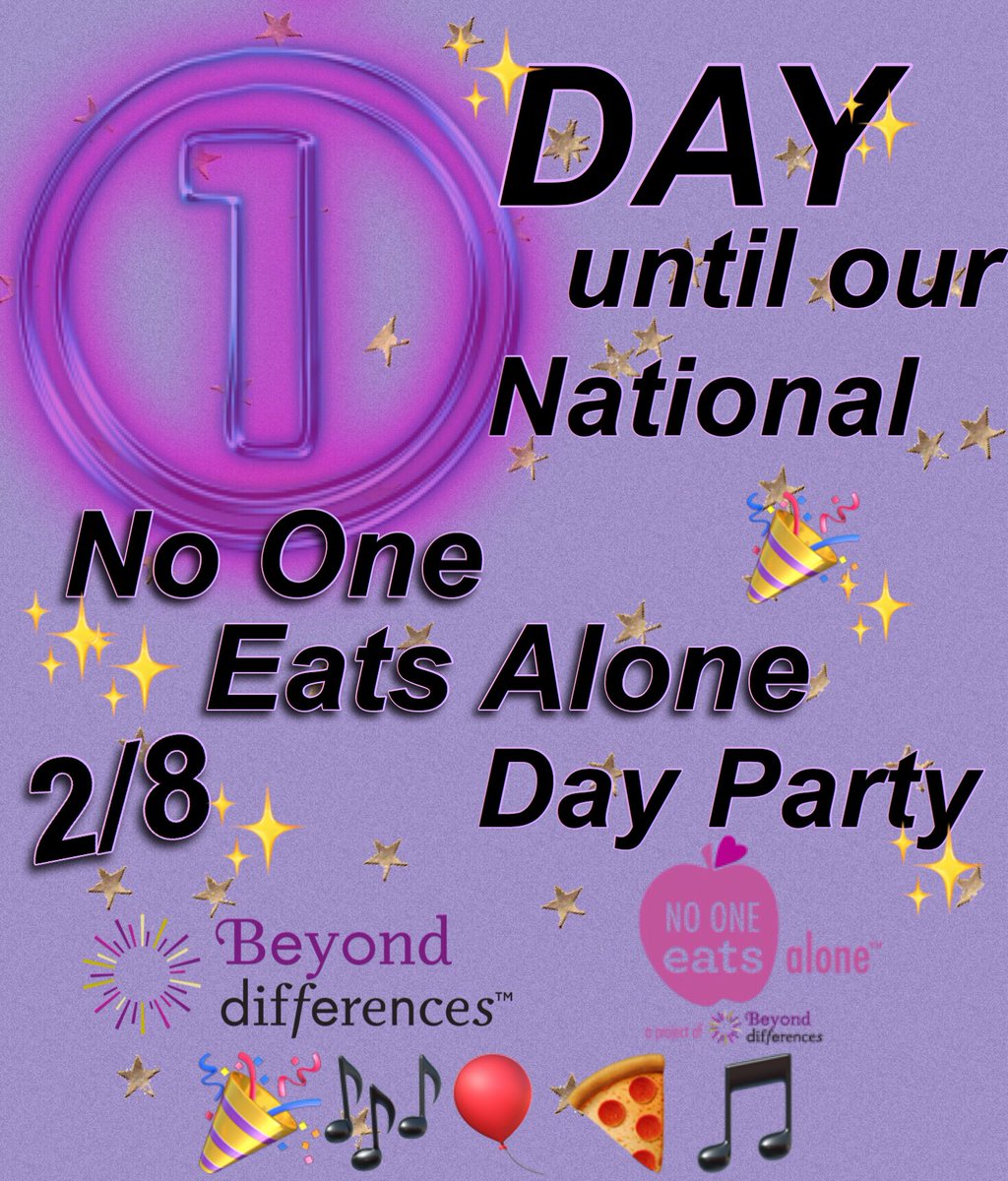 NoOneEatsAlone1's tweet photo. 📢| Tomorrow is the day we’ll be having our No One Eats Alone party at the Quad! Free food, music, and games will be provided! Come join the fun! Everyone is invited! 😃✨  #NoOneEatsAlone #NadieComeSolo #SpreadLove #Kindness #Social #Inclusion 💞👬👭👫💗🍎 https://t.co/x42WVtMpvS