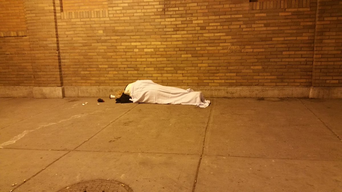 StevenMcMahan's tweet photo. Yes it is 20 degrees going for low around 10 but there are still people sleeping on the sidewalks.   Thanks sisters of St Benedict for the food and to Melissa and Bruce for helping @indy_hoop https://t.co/3PobA9OgKs