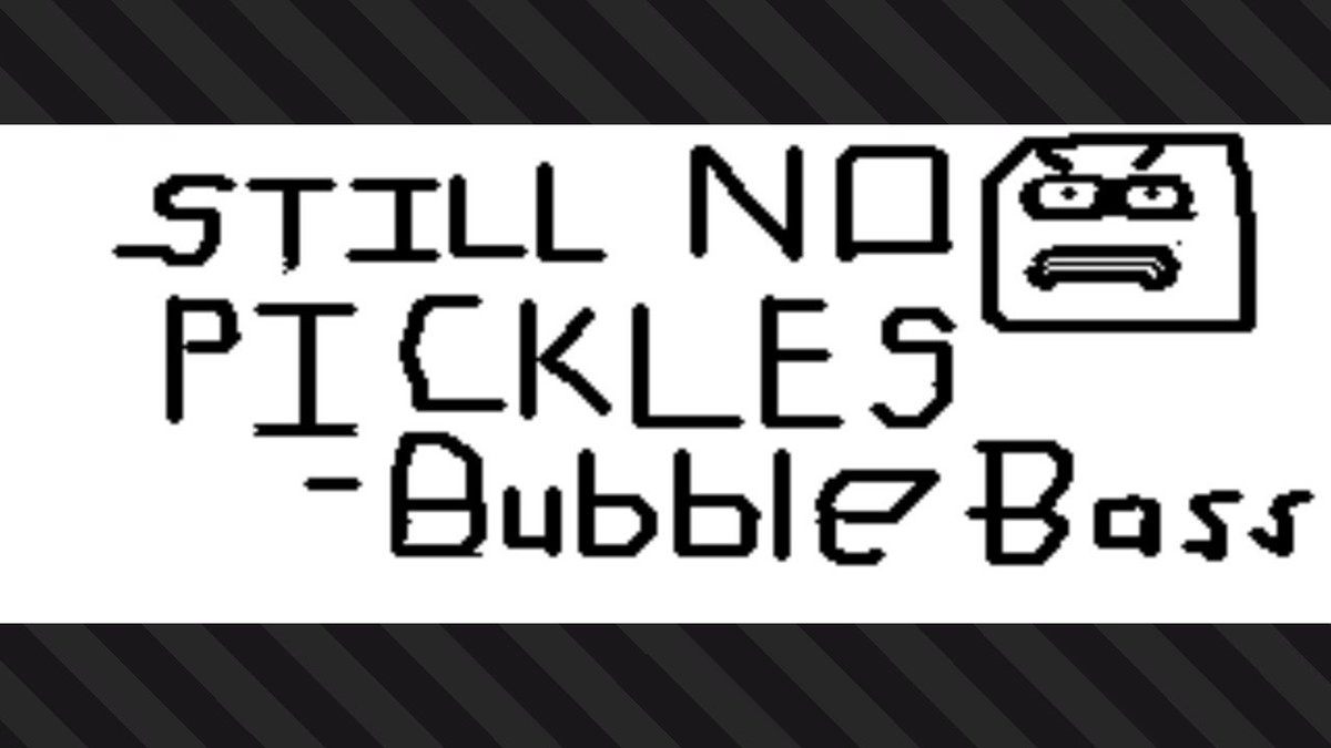 PikaPKThunder's tweet photo. "Still no pickles!" - Bubble Bass. #TeamGherk-OUT #TeamDISGUSTING #Splatfest #Splatoon2 #NintendoSwitch https://t.co/maL9QedmPF