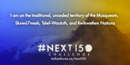 LeeDGauthier's tweet photo. I am on the traditional, unceded territory of the Musqueam, Skxwú7mesh, Tsleil-Waututh, and Kwikwetlem Nations Find out #OnWhoseLand you are by taking the #next150 challenge. https://t.co/CMgiFEy7d6 https://t.co/XPi0rtGc9i