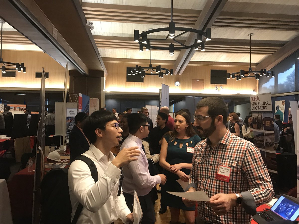 BrettAlpert's tweet photo. Congratulations to @CarmenZahiralis and @MissShavon on drawing more employers to “Venture Structural Engineering &amp; Sustainable Design” @StanfordBEAM then in the history of the event!
#meaningfulwork https://t.co/MZPd96gCOE