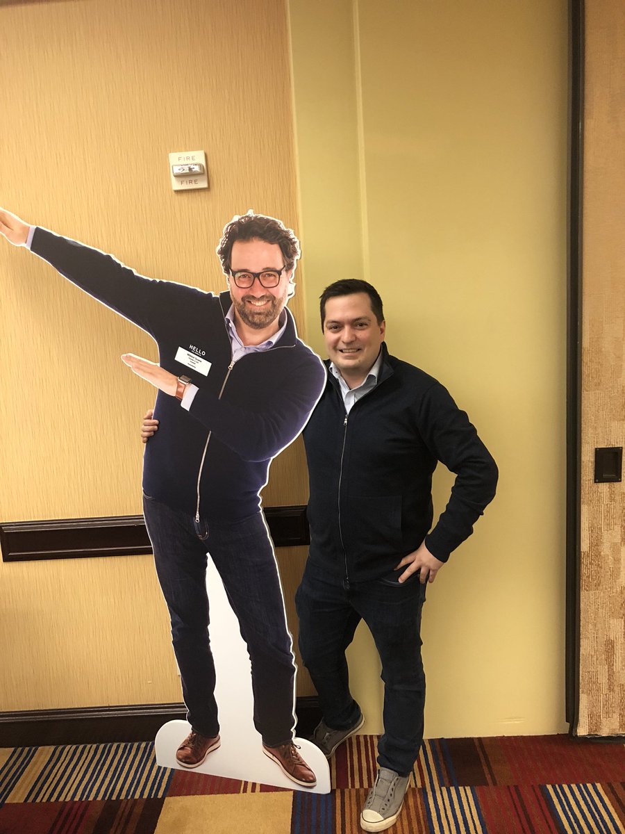 Hey <a href="/mikkelsvane/">Monty Python</a> it was really awesome meeting you at <a href="/SaaStrAnnual/">SaaStr Annual</a> - I’m glad we could coordinate our outfits. <a href="/samboonin/">Sam Boonin</a>