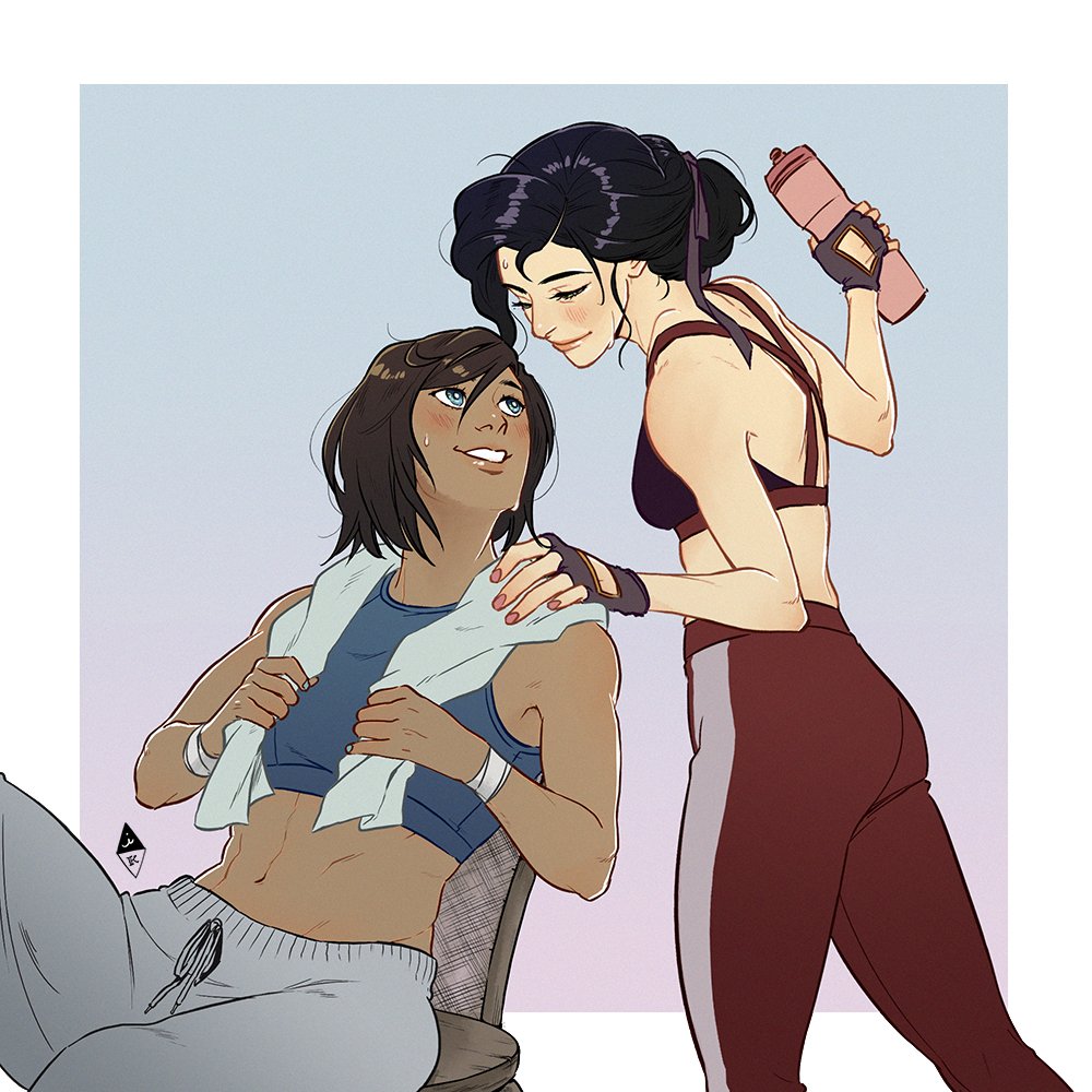 🏋️‍♀️ YAY Korrasami workout prints are complete!!! 🏋️‍♀️ Debuting at ECCC, you can get these as a set or individually ;)