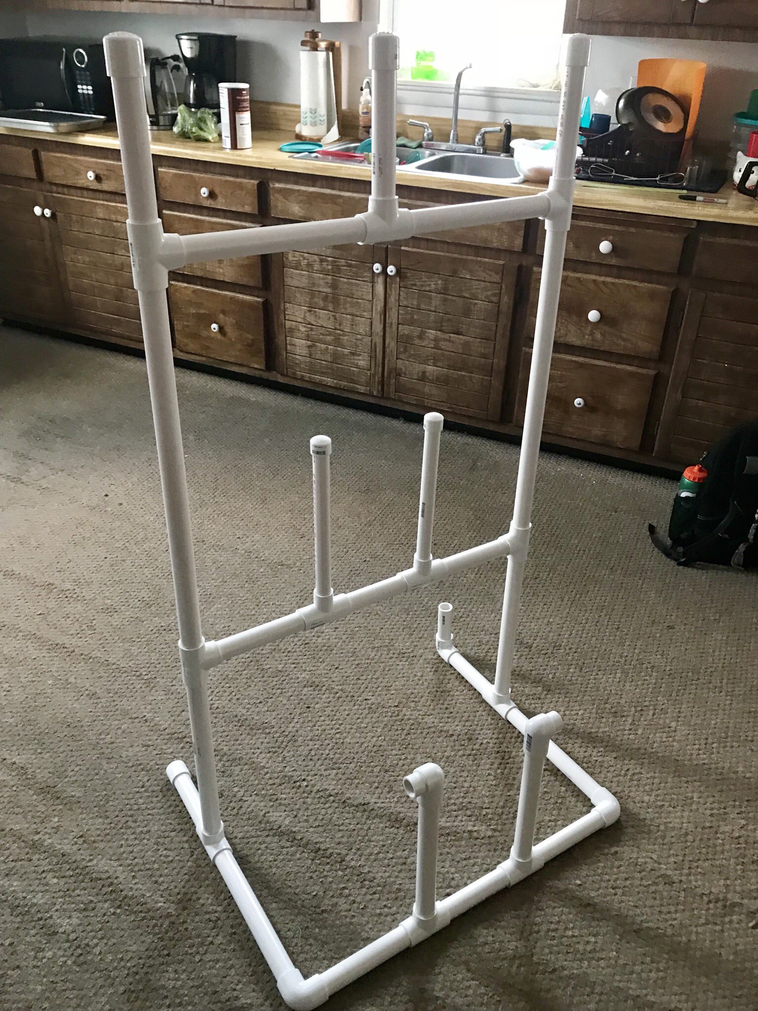 Kristin Lewandoski on X: Built a hockey gear drying rack today. Guess I  have learned something at school🤷🏻‍♀️  / X
