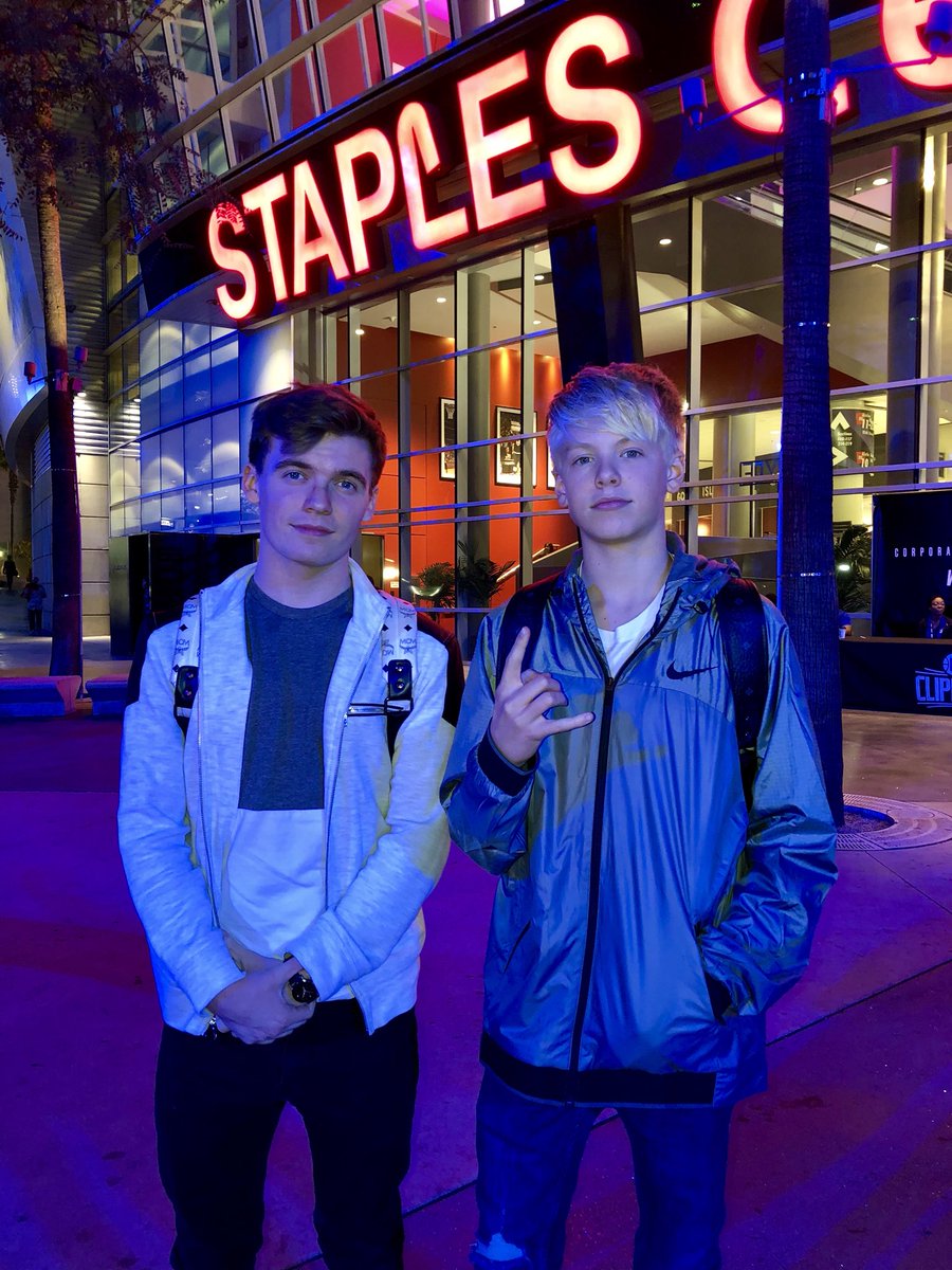 carsonlueders's tweet photo. New @YouTube vlog going up tomorrow!  @Nike @STAPLESCenter @GraysonGoss https://t.co/TruAxLGEMB