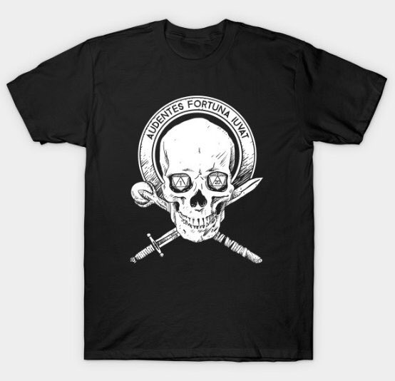 WAREHOUSEcomic's tweet image. Up on tshirts and notebooks and stickers now! On sale too. “Fortune Favors the Bold” the newest design from @natural20shirts 🐙💀
teepublic.com/user/carlhuber
🔥🔥🔥
#dnd #dnd5e #pathfinder #roll20 #rpg #cosplay #dice #illustration #skull #bones #latin #tattoo