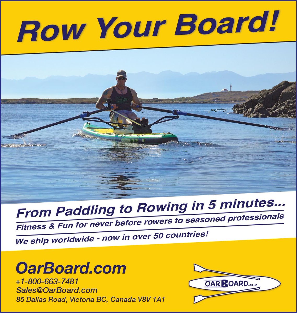OarBoard's tweet photo. Our latest Rowing Magazine Ad!!
We would like to hear your opinion... Olympic Gold Medal Rower Adam Kreek rowing the Oar Board® and demonstrating how easy it can be to stay fit on the water!
https://t.co/kKaue8ljWl
#oarboard #rowingmagazine #row #Oars #fun #fitness #adventure https://t.co/GCA5A8QRyI
