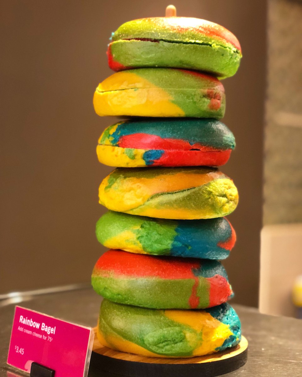 Image result for starbucks rainbow bagel