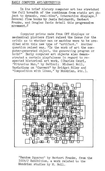 videodrome's tweet image. PSA: If you're into generative art, *please* look at recodeproject.com - such a wonderful site!
It has full PDFs of a generative art magazine that ran in the 1970's - some incredibly beautiful but unfortunately not well-known pieces inside.
#generativeArt #plottertwitter