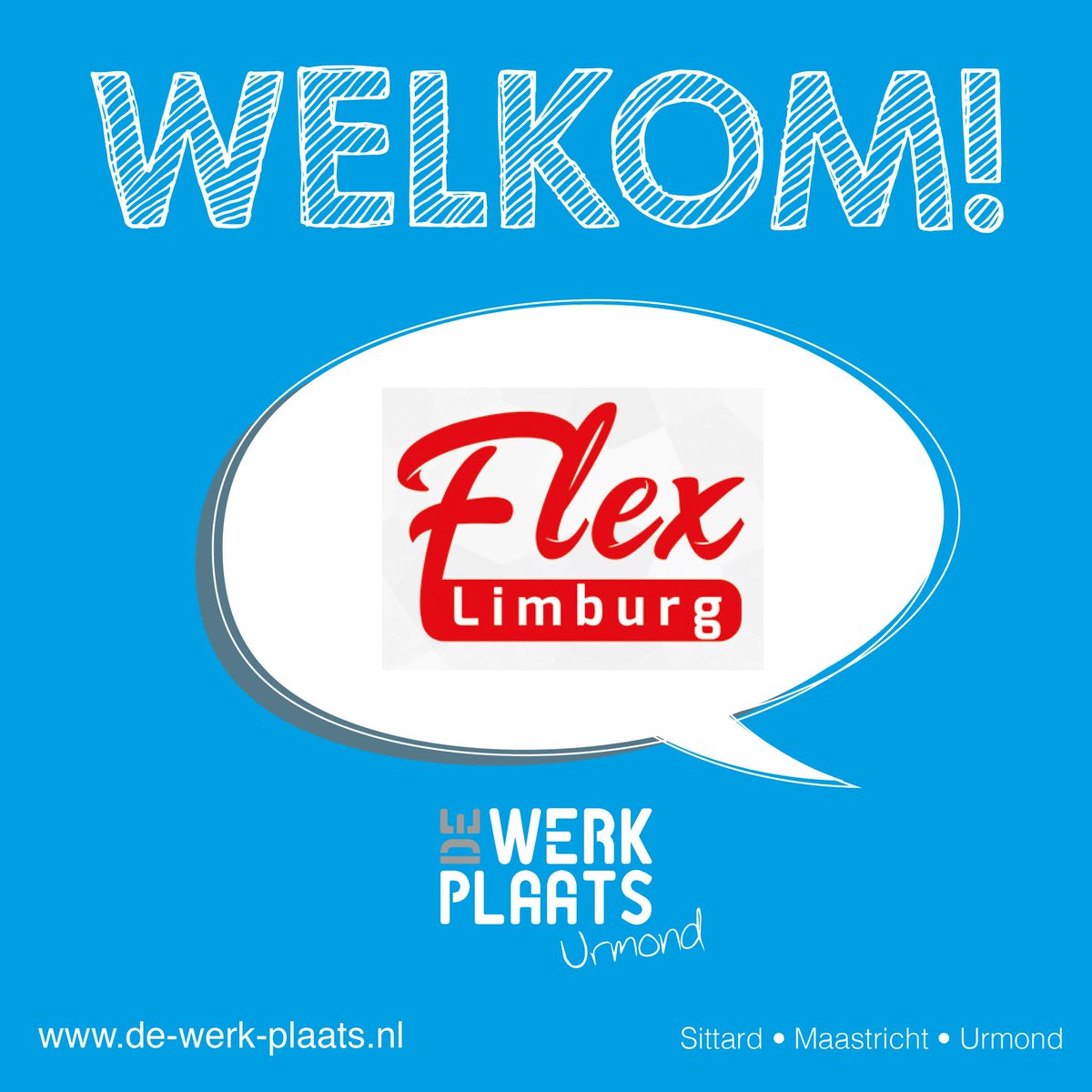 de_WERKplaats's tweet photo. NIEUWE BUUR
Nieuwe buren in Urmond! Welkom Flex Limburg, super dat jullie de WERKplaats Community komen versterken. https://t.co/iOSpF4QPsI
