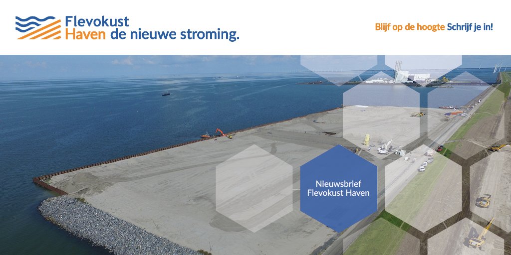 FlevokustHaven's tweet photo. We sturen zo nu en dan een #nieuwsbrief waarin we informeren over de ontwikkelingen rondom de aanleg van #FlevokustHaven. Ook interesse? Schrijf je in! #inschrijven #Flevokust https://t.co/lCBA02w9S1 https://t.co/cHT9y6SOxW