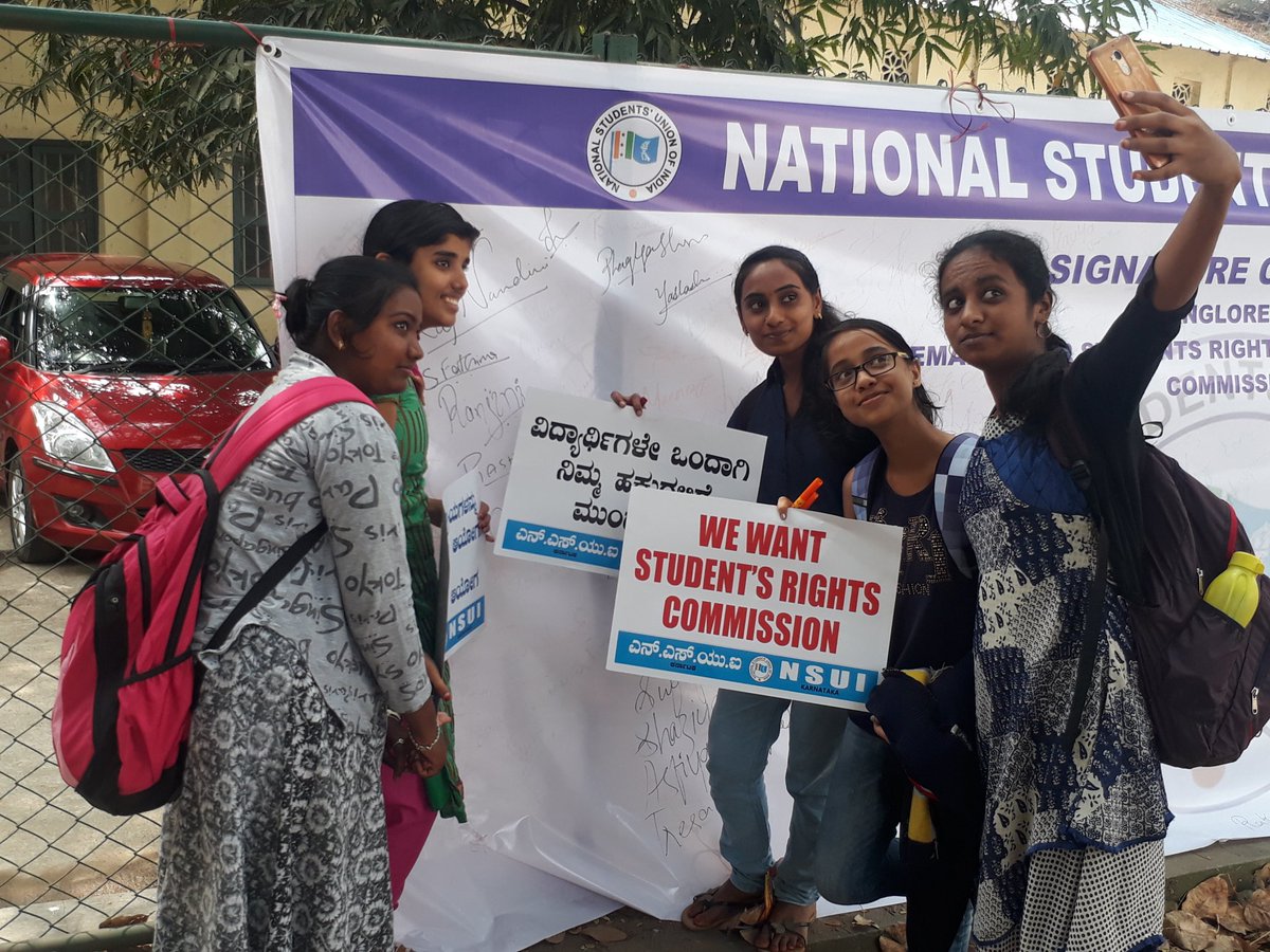 nsui_bengaluru's tweet photo. #NSUIBengaluru Organised a Signature camping demanding for #StudentsRightscommission and #StudentRightact for all universities, the campaign was held at various colleges across Bengaluru and a memorandum was submitted to the DC #Bengaluru
National Students' Union of India https://t.co/ykMmDxpAn9
