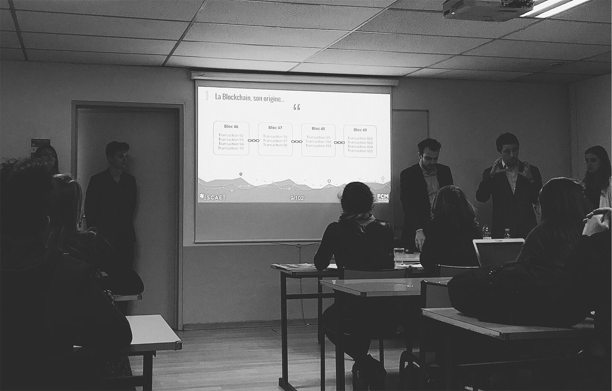 ESCAET's tweet image. La #blockchain dans le #travel par les étudiants de l’ESCAET ⛓👍🏻