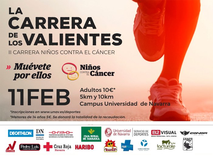 ¡Mañana tienes una cita contra el #CáncerInfantil! 💪
II Carrera #NiñosContraelCáncer.
· 11:00 h - 500 m - Menores 8 años.
· 11:15 h - 1.000 m - Menores 8 - 14 años.
· 12:00 h - 5 y 10 Km - Mayores 14 años
¡Os esperamos! 🏃‍♀️ 🏃‍♂️ 
➡️ unav.edu/web/vida-unive…