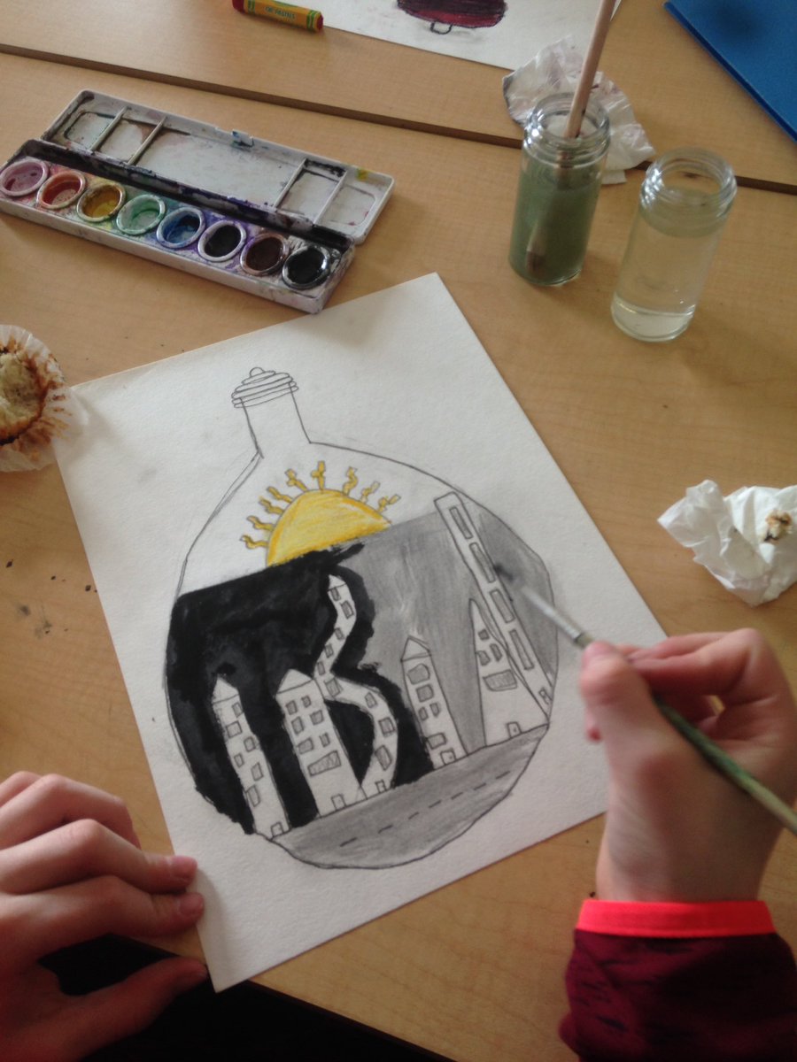 SraPanrucker's tweet image. Gearing up for #2school. Building up question about cities, nature and ecology. Art. Science. Book City of Ember.