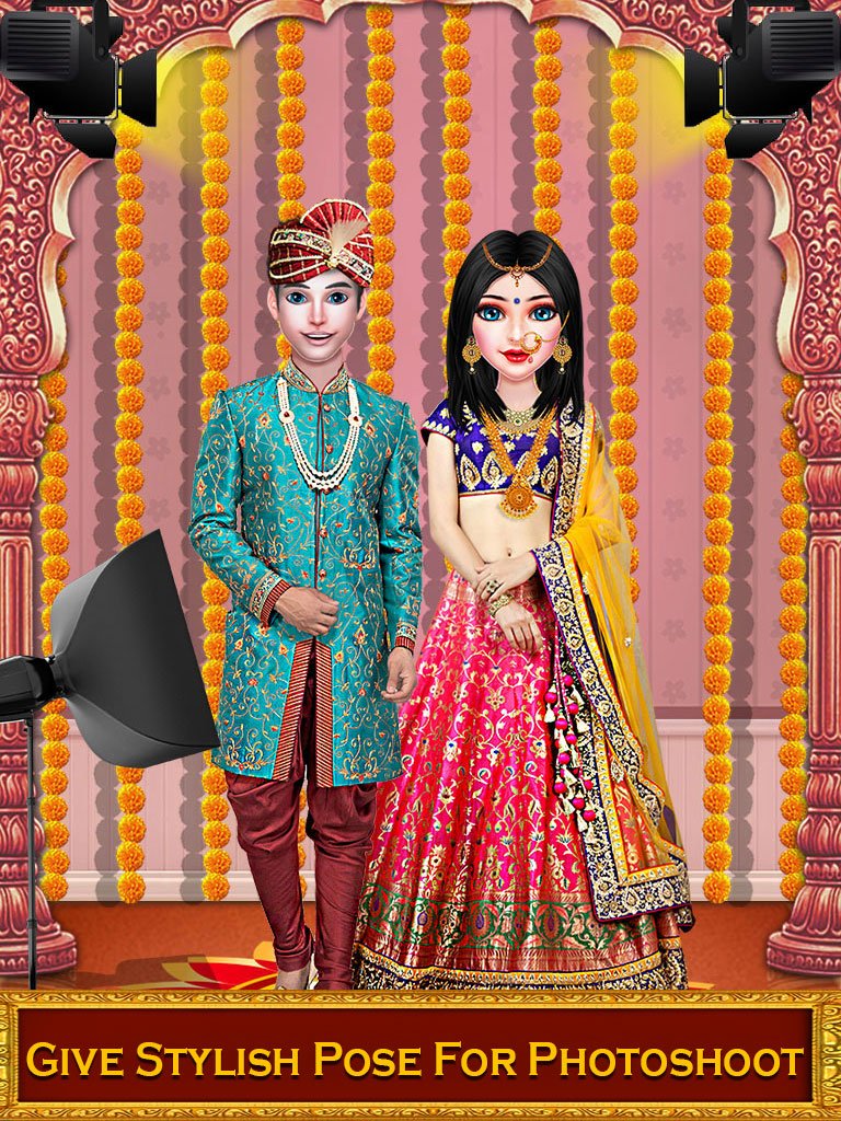 #gamedev Get ready for #Photoshoot after completion of all the #Wedding activities like #Makeover, #Haldi, #Spa, #Marriage, #reception and many more.

Download #iNDIAN #style #WeddingGame for #Girls & #kids @ bit.ly/GorgeousIndian…