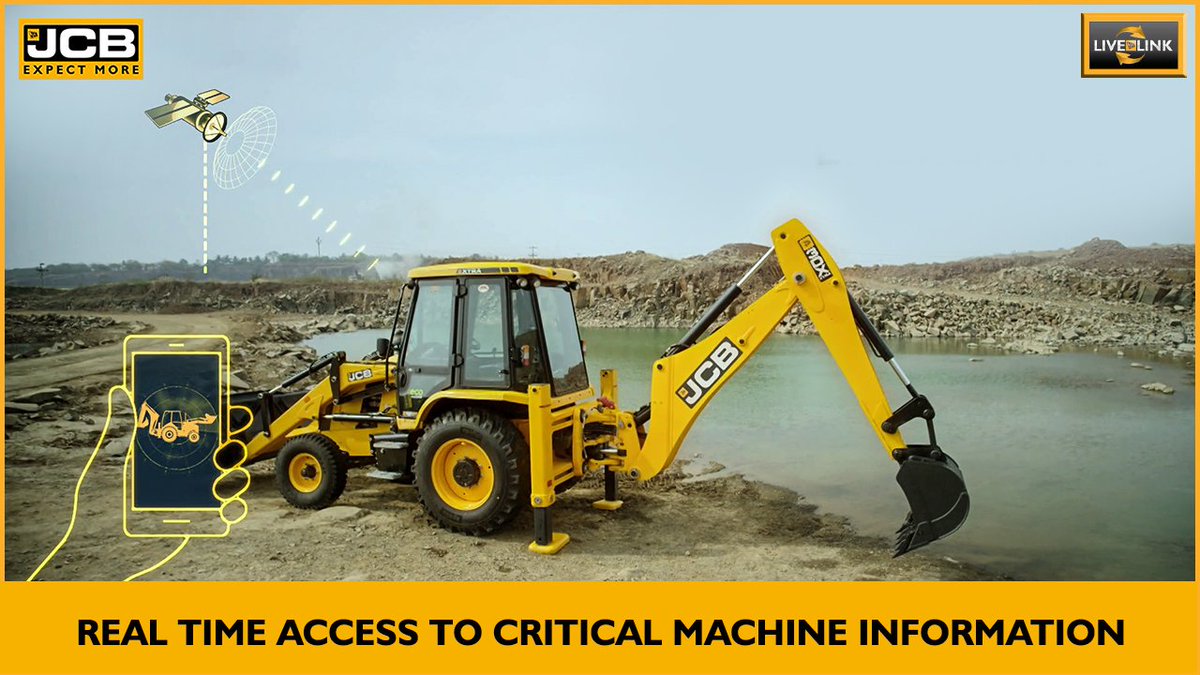 JCBIndiaLtd's tweet photo. Critical machine information now available remotely through an advanced telematics technology, #Livelink app #TheFutureIsIntelligent #DigitalRevolution https://t.co/BO1pjuBv9W