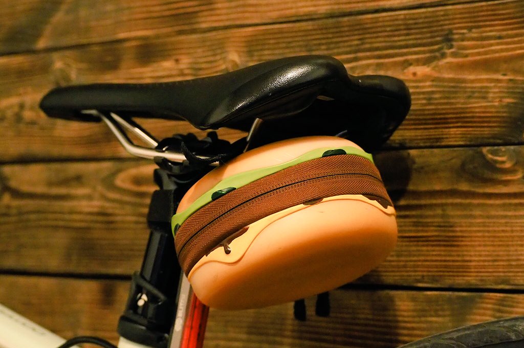 激安先着 ハンバーガー サドルバッグ 自転車用 moradascascavel.com