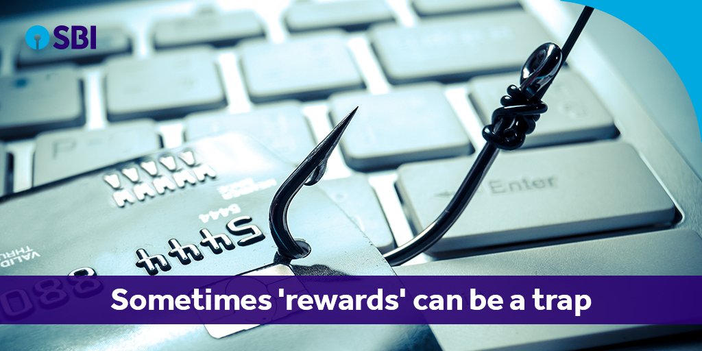 TheOfficialSBI's tweet photo. People receive e-mails, SMS or phone calls through which fake promising offers and rewards are made. Don’t get lured and provide your personal information or any banking details, it could get you into serious trouble.

#SBISecurityTips #SBISafeOnlineBankingTips #SBIDosAndDonts https://t.co/5hp4rbNa4x