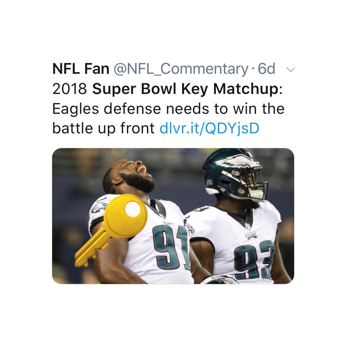 KeyPlayerGear's tweet photo. #KeyPlayerHeadlines 📰
Match-Ups are ...
... and will always #BeyKey
in every SuperBowl 🔑🏈 https://t.co/dBObXiuwAW