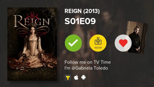 Acabei de assistir o episódio S01E09 For King and Country de Reign (2013) #TVShowTime  #tvtime tvtime.com/r/g5QI