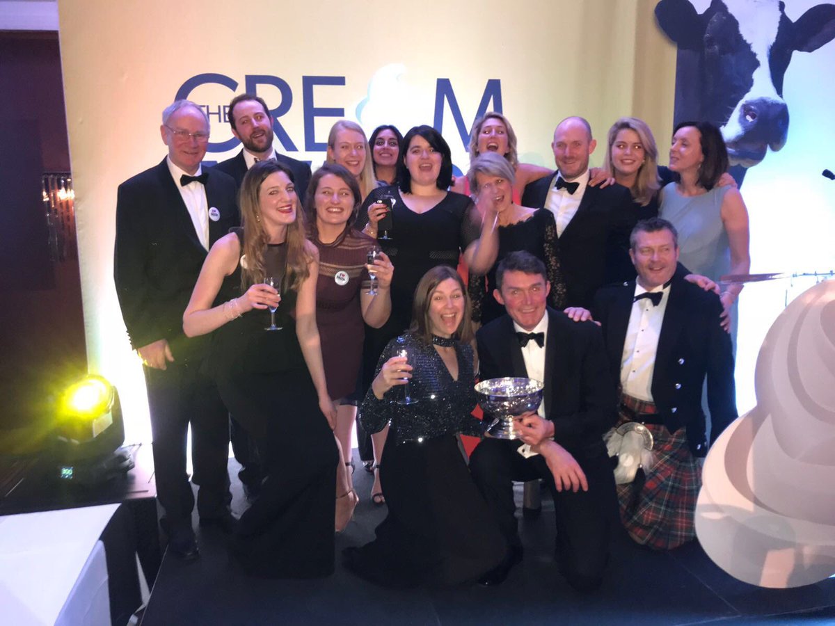 <a href="/HefinR/">Hefin Richards</a> <a href="/februdairy/">Februdairy</a> <a href="/DenLeonard/">Den Leonard</a> <a href="/dairyawards/"><a href="/dairyawards/">@dairyawards - THE CREAM AWARDS - Trade Awards</a> - THE CREAM AWARDS - Trade Awards</a> With his cocoa! I’m afraid not. A deserving winner @dairyawards recognised fantastic work <a href="/DenLeonard/">Den Leonard</a> and <a href="/LLMteam/">LLM Farm Vets</a> do for farmers being given THE Cream Award 🥇 #firstinthefield #welldone 👍