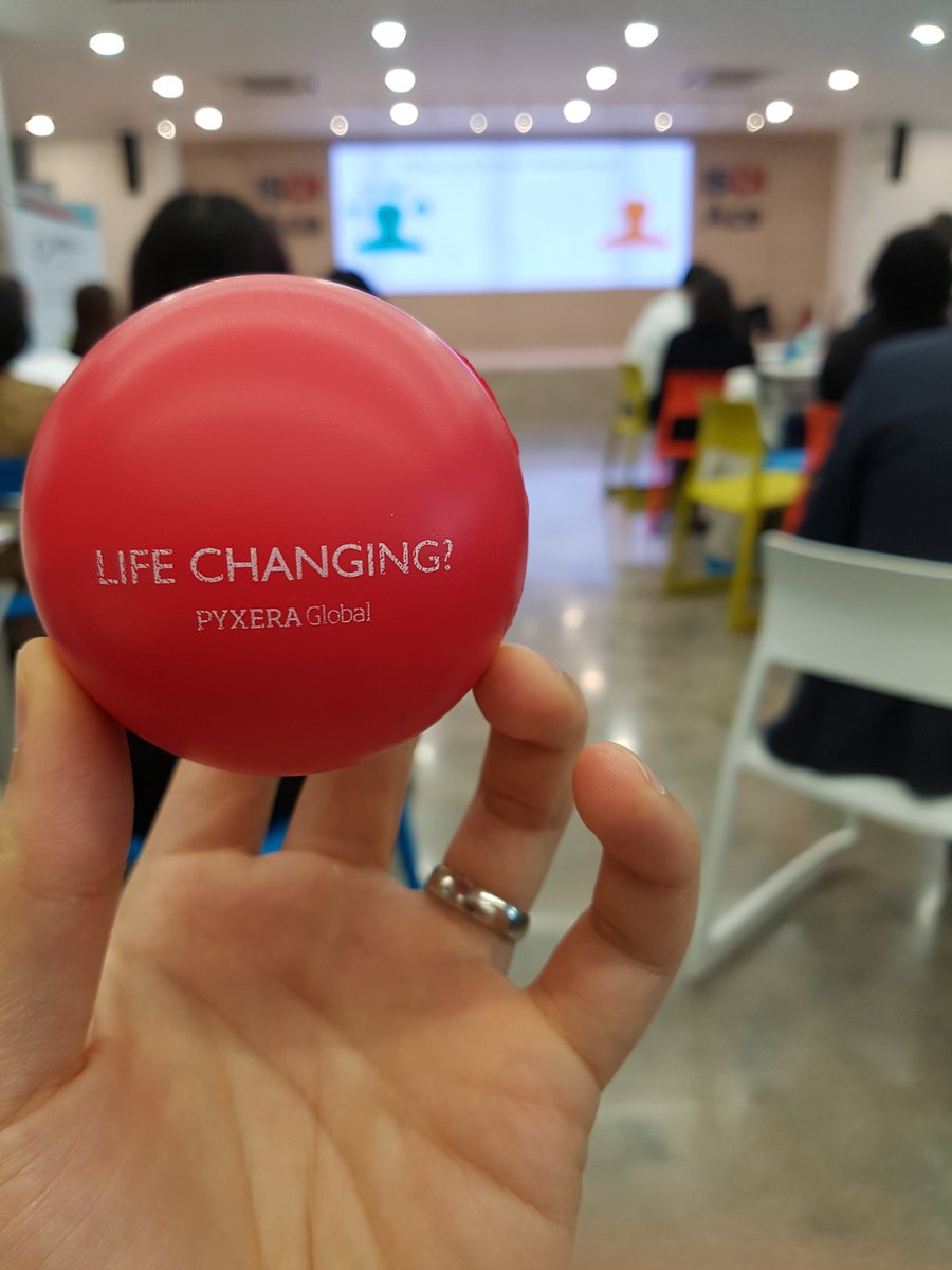 Tony_DY_Yu's tweet photo. When a ball is thrown your way, catch it and make a friend. Great session by @PYXERAGlobal #GPBS2018 https://t.co/dmOjYhLhsy