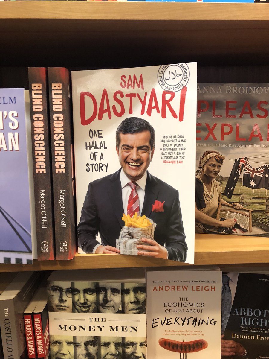 CapThinkingCBR's tweet photo. Caught my eye at the Parliament House bookshop as I overheard a chat between one employee training a new colleague...”don’t put too many books about the same party on the same shelf”.  Indeed. Postscript perhaps? https://t.co/OLdmMvoe8D