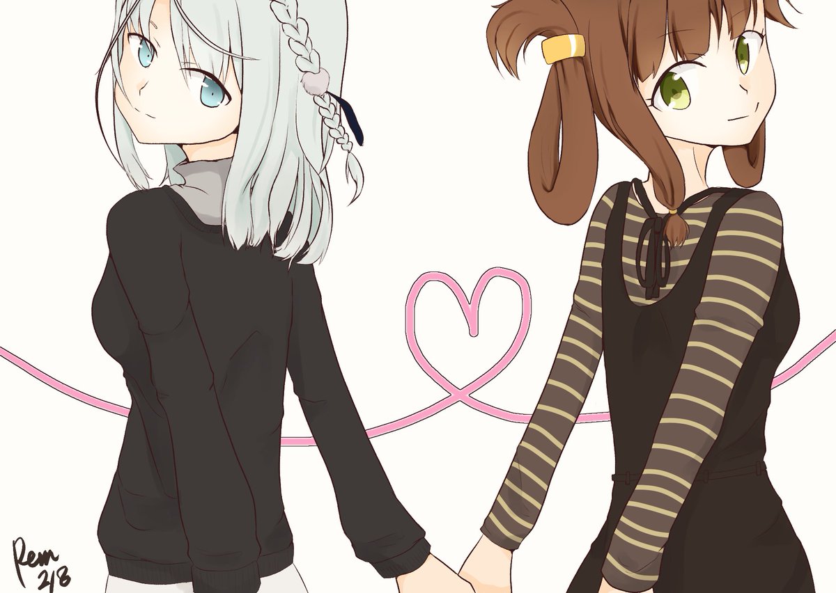 Rem バレンタインの絵を描いていたはずなんだけどチョコどっか行ったわ マギレコ イラスト ここまさ T Co Rs6p00xlg3 Twitter