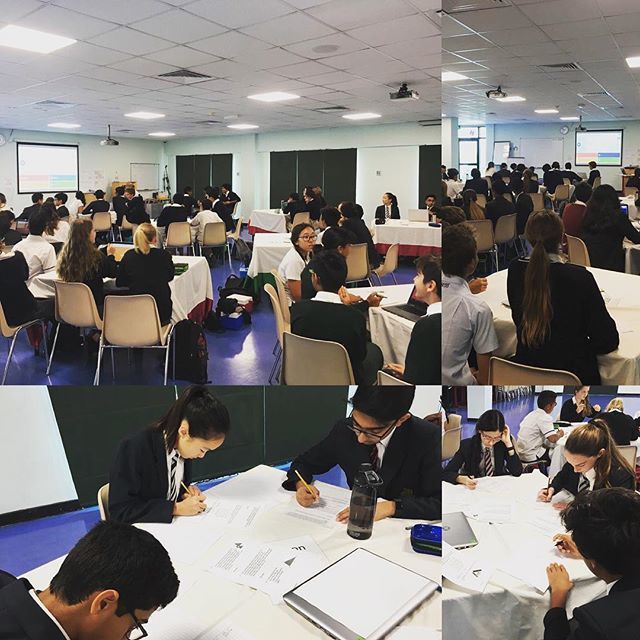 ReptonDXBMaths's tweet photo. Repton at the Year 9 Maths competition at JC. Repton A currently in second place! Wish them luck! #maths #dmsl #mathscup https://t.co/A6maD9Fz4T https://t.co/9yQi9goEzB