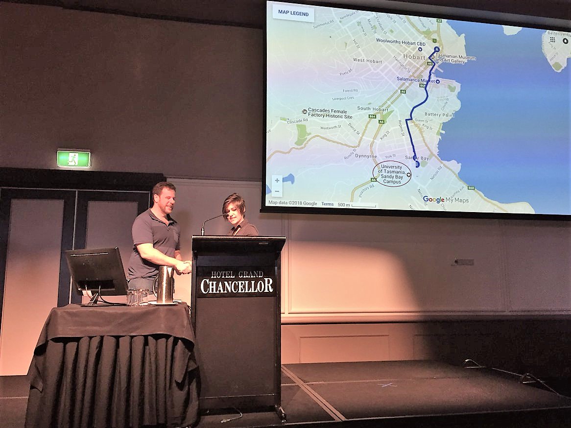 MQMathsStats's tweet photo. Winner! @Macquarie_Uni's own Mathematician, Dr Chris Lustri, wins the student-led “Cherry Ripe” prize for best talk by an established academic at the Annual ANZIAM Conference!
@MQSciEng @Macquarie_Uni #appliedmaths #puttheMinstem #mathematics #ANZIAM2018 https://t.co/vbcxHECMDC