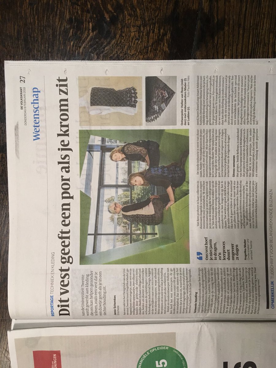 Ecotextiles's tweet photo. Mooie ontwikkelingen in #smarttextiles, #wearsustain, @hellenvanrees, @marinatoeters https://t.co/AEKHa3lTft