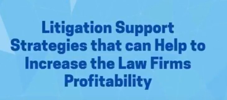 GiaGlad's tweet image. How #litigationsupport services help law firms to make successful?
bit.ly/2jOaupI
#litigationprocess #outsourcing #lawfirms